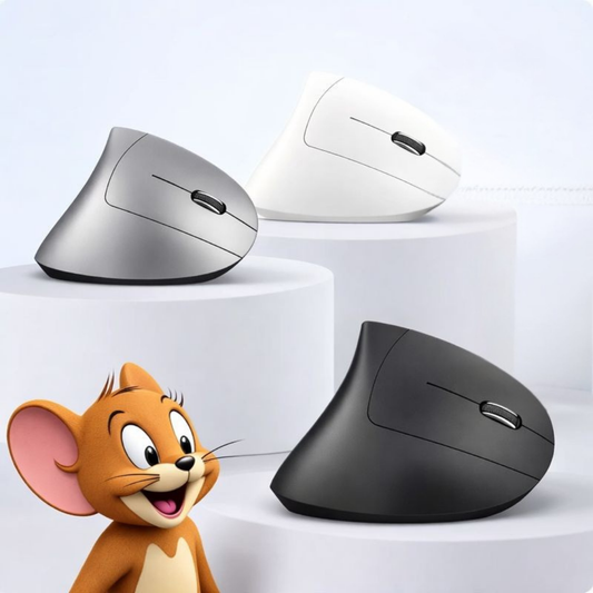 🖱️ Ergonomic Vertical Mouse | Rechargeable Dual-Mode Comfort