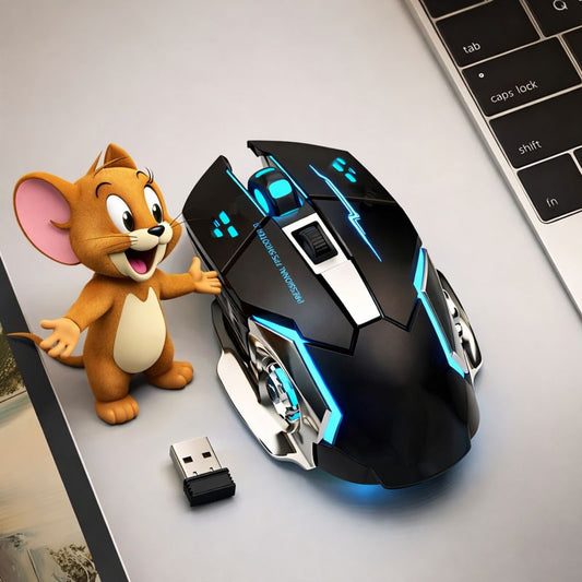 🖱️RGB Wireless Mouse | Sleek Design with Fast Response