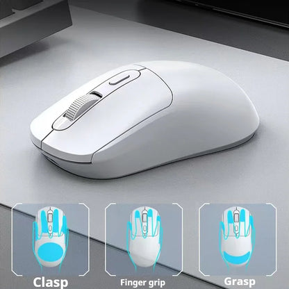 🖱️ Tri-Mode RGB Gaming Mouse | Wired + Bluetooth + Charging Dock